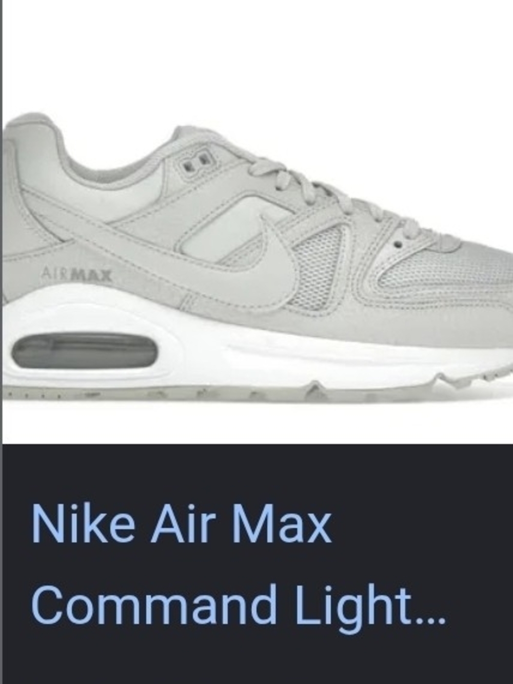 Nike Air Max Command Light Grey Men's Sneakers